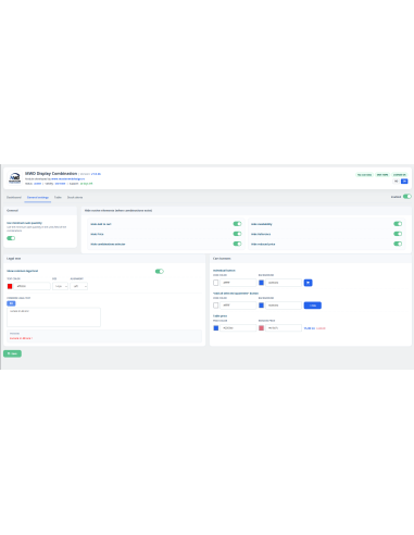 MWD Display Combination – PrestaShop Combinations Table & Responsive Design