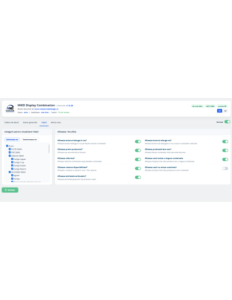 MWD Display Combination – Tabel de Combinatii PrestaShop si Design Responsive
