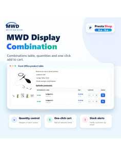 MWD Display Combination – Tabel de Combinatii PrestaShop si Design Responsive