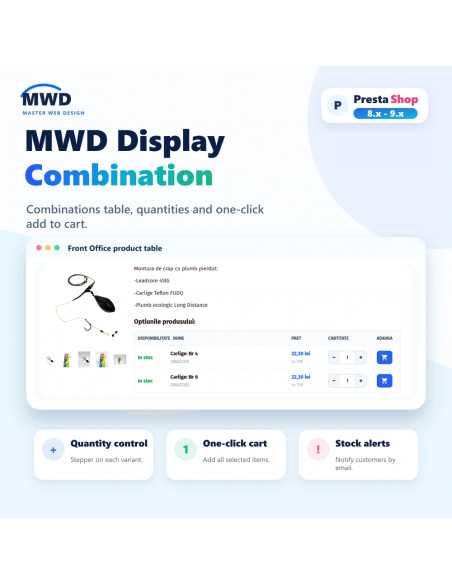 MWD Display Combination – PrestaShop Combinations Table & Responsive Design MWD Display Combination – PrestaShop Combinations Table & Responsive Design