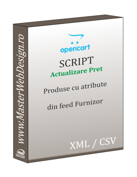 Actualizare pret produse Open Cart din feed-ul partenerilor (produse cu atribute)