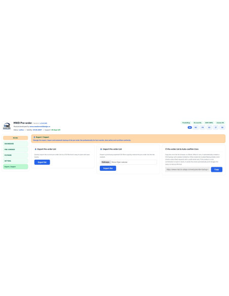 MWD Pre-order Pro – Modul precomenzi și notificare stoc pentru PrestaShop